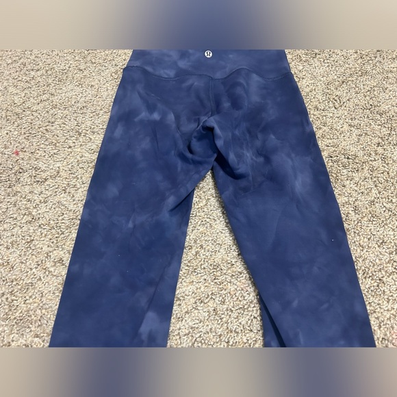 Lululemon Wunder Train High-Rise Tight 25" Diamond Dye Blue Women's Size 4 Yoga - Picture 6 of 9